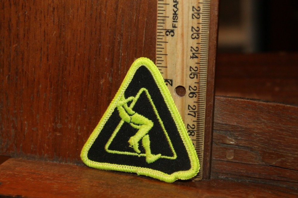 Vintage Embroidered Patch Jogging Patch Dayglo