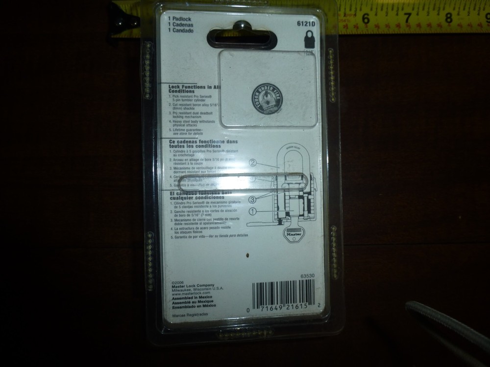 Pro Series Rekeyable Padlock 6121D