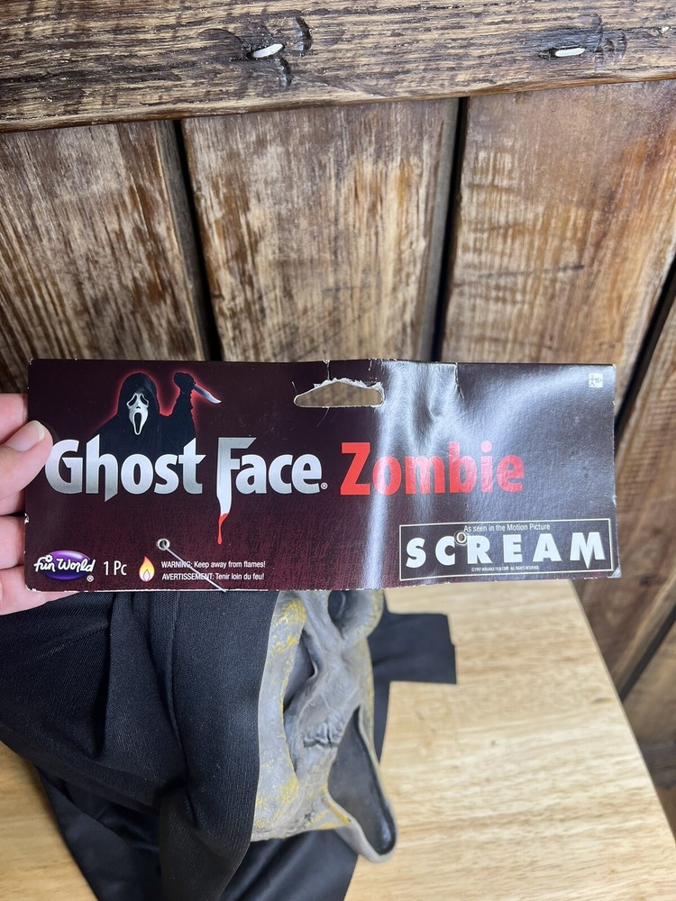 Scream Ghostface Zombie Mask Fun NEW WITH TAGS