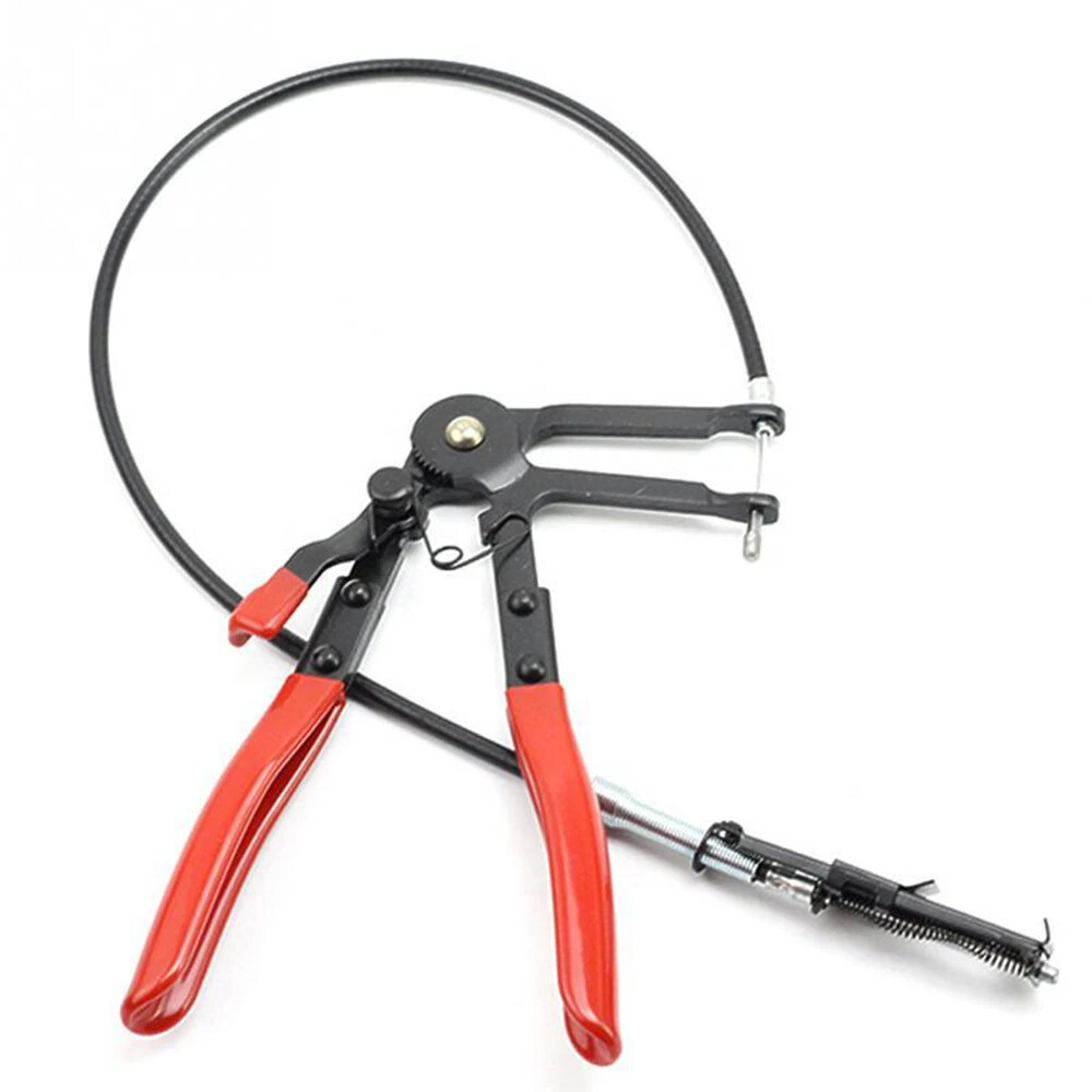 Auto Vehicle Tools Cable Type Flexible Wire Long Reach Hose Clamp Pliers Tools