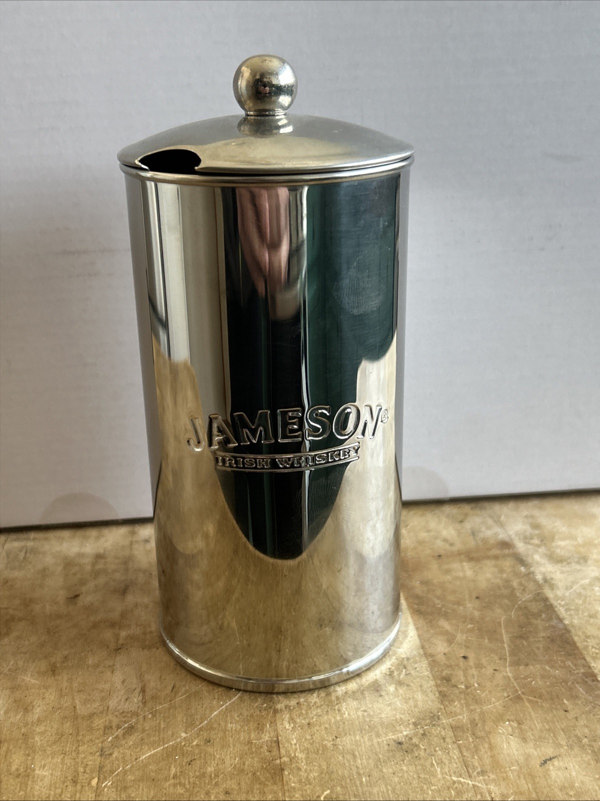 Jameson Irish Whiskey Martini Shaker Mixer Stainless Steel Strainer Barware Bar