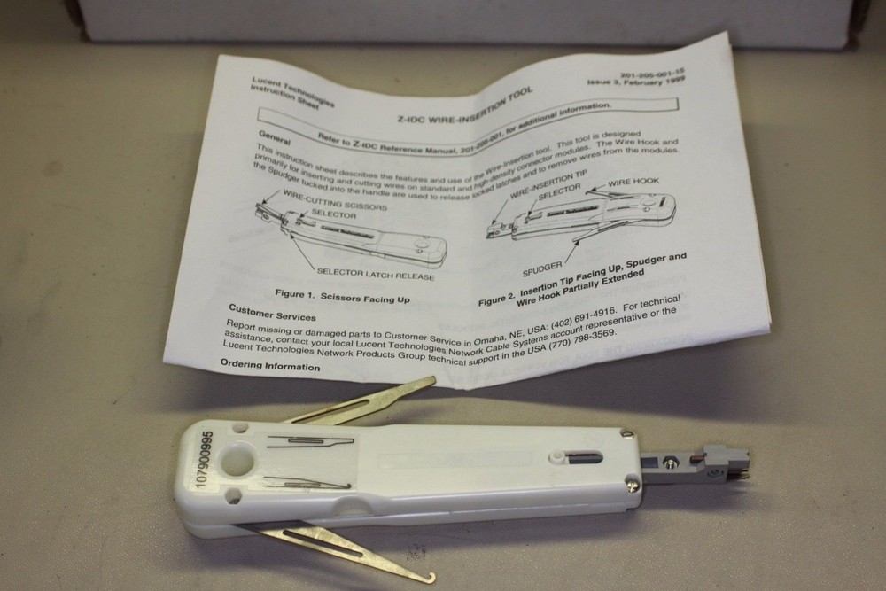 AVAYA ZIDC-WT1 WIRE INSERTION TOOL PUNCH DOWN