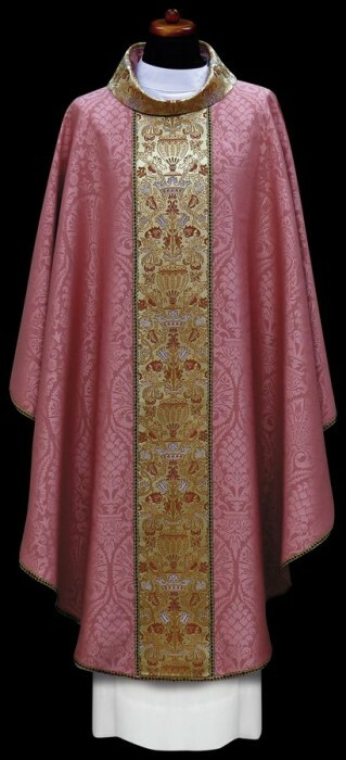 Rose Chasuble Vestment Kasel