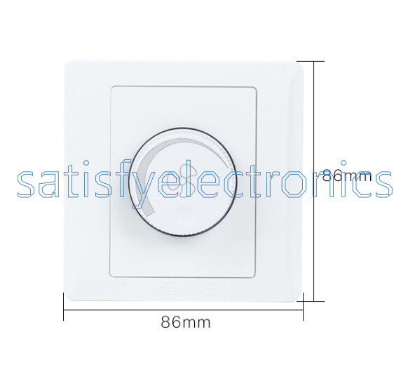 10A 220V Adjustment Ceiling Fan Speed Control Switch Wall Button Dimmer Switch