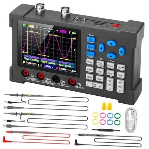 LCD Handheld Digital Oscilloscope Kit - 2 Channel 3.2" TFT Multimeter
