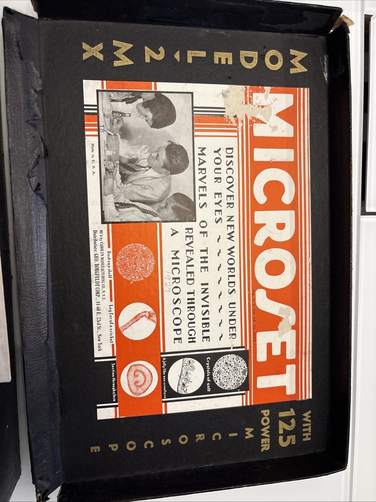 Vintage Model 2M Microset Microscope Kit Carolyn Mfg Co NY