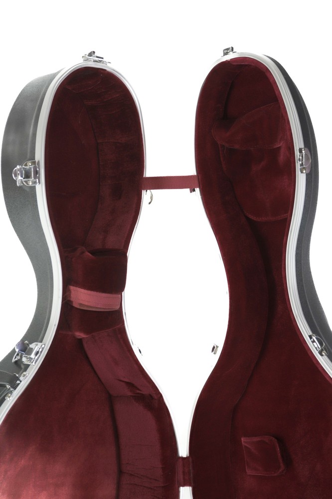 Bellafina ABS Cello Case With Wheels 3/4 Size - DENTED