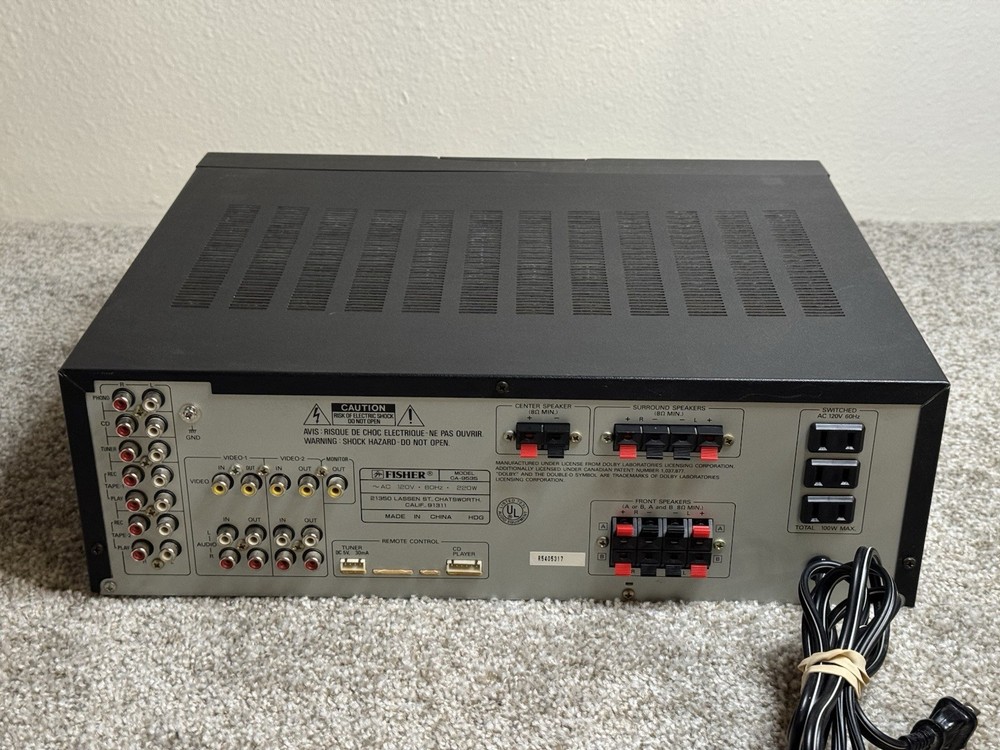 Fisher CA-9535 Integrated Stereo Amplifier – Studio Standard – Tested & Working