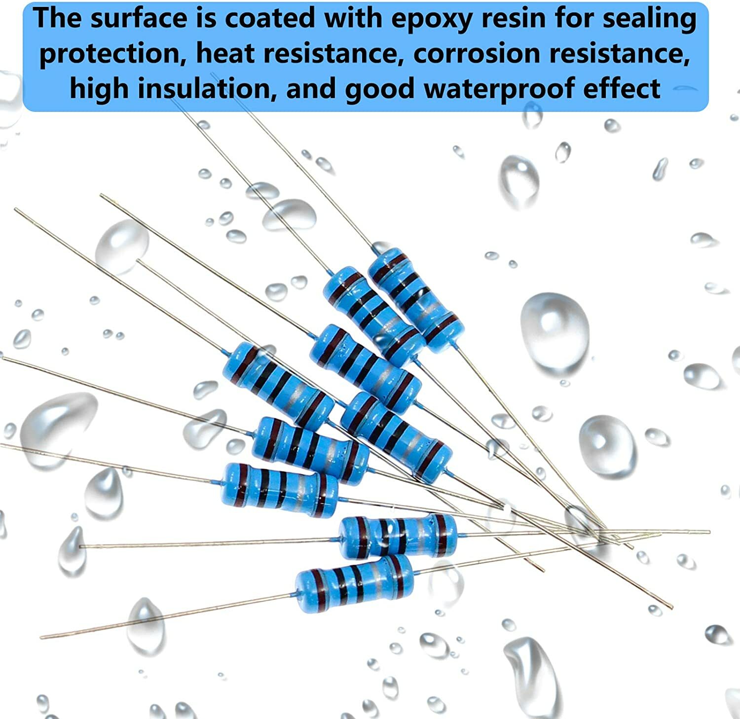 20 PCS 1/2 w(0.5 watt) 1% metal film resistors Over 200 Various Value YOU CHOOSE