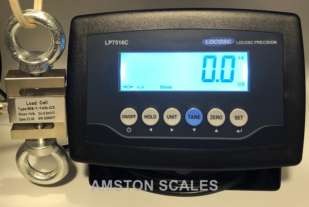 1000 LB S-TYPE LOAD CELL LCD DISPLAY ARCHERY DRAW BOARD COMPOUND LONG BOW SCALE