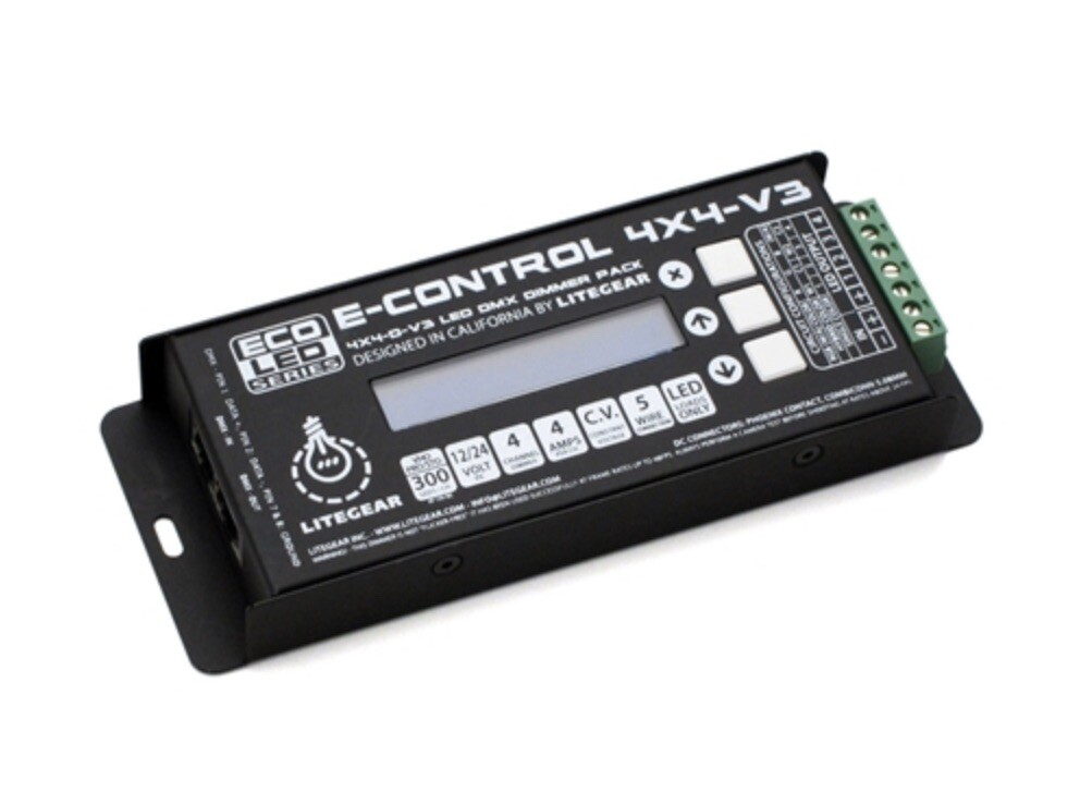 LED DMX Dimmer Pack, E-Control, 4×4-V3.1