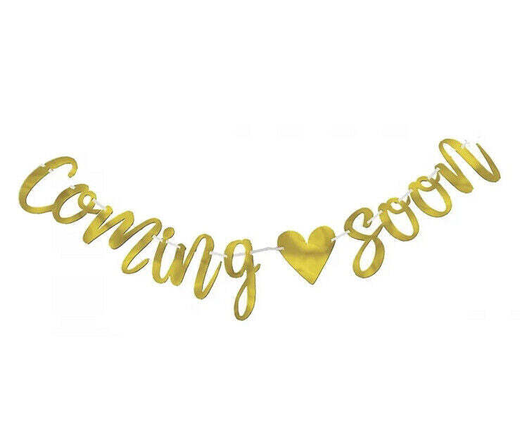 Coming Soon Foil Letter Banner