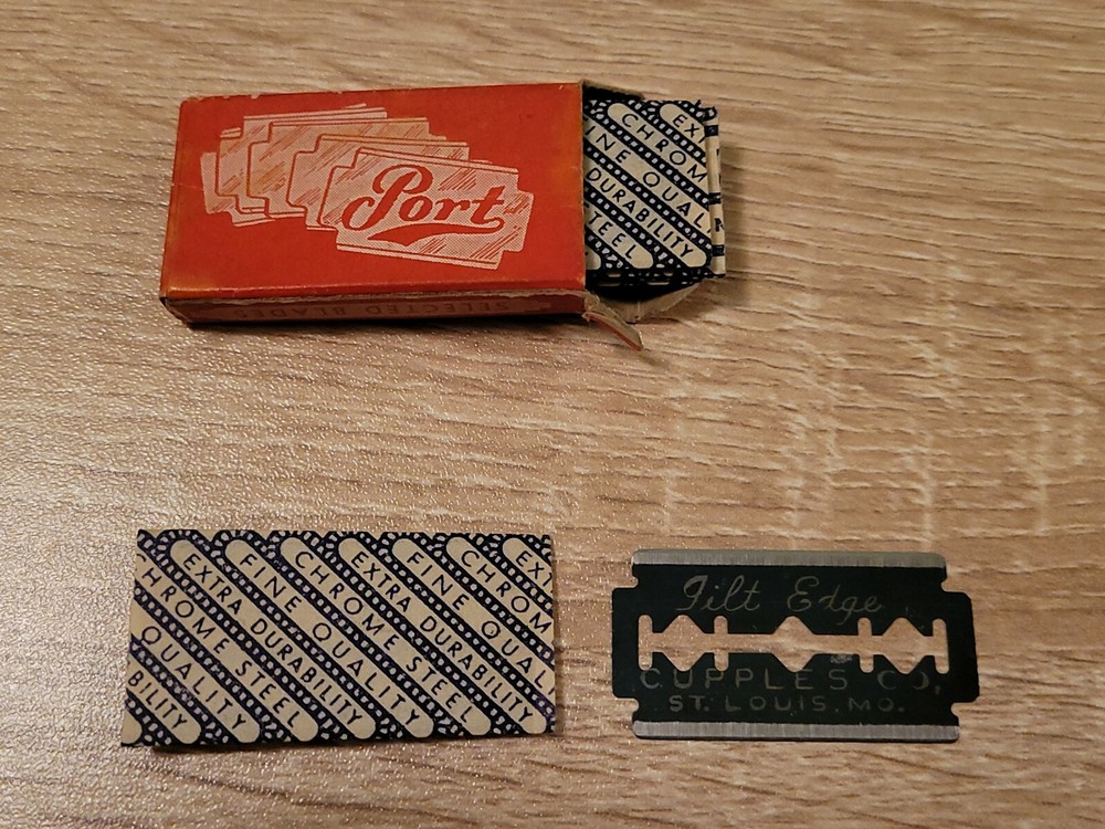 WW2 Port Double Edge Blades USA Steel