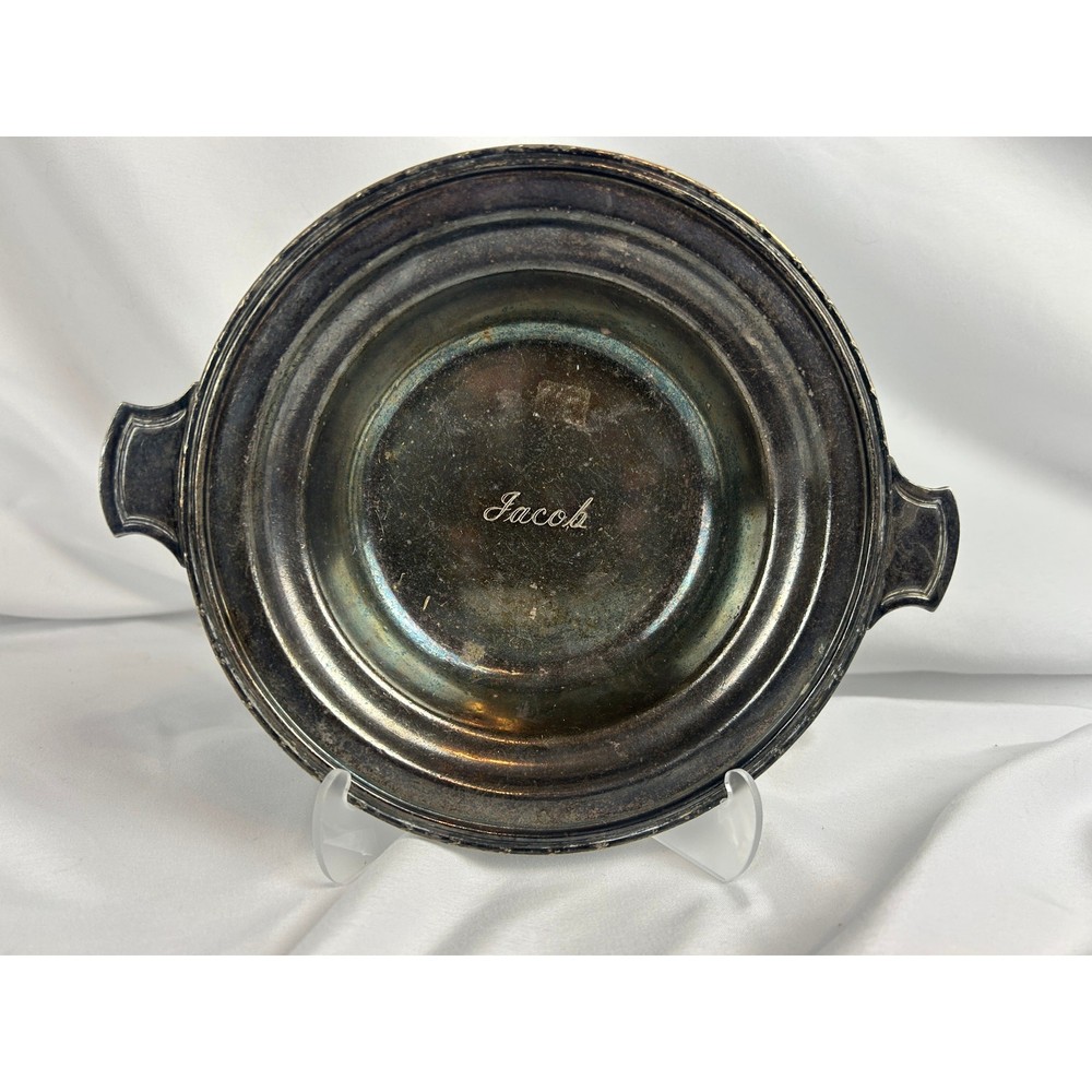 Vintage Albert Pick Silverplate Belmont Chicago Handled Serving Bowl