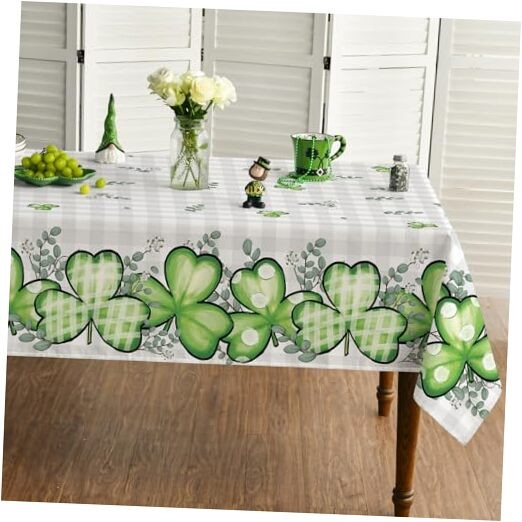 St. Patrick's Day Rectangular Tablecloth 52×70 52" x 70" (Rectangular) Green