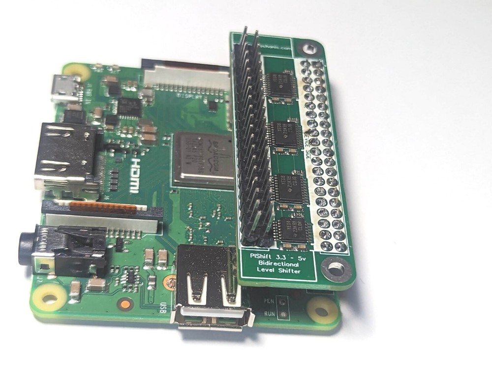 Raspberry Pi 2 3 4 Zero 3.3v 5v GPIO bidirectional voltage level shifter hat