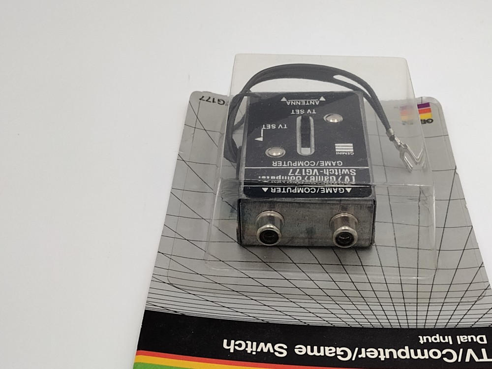 TV Computer Game Switch, Dual Input. Gemini VG177 NOS. VHF switch. Atari Switch.