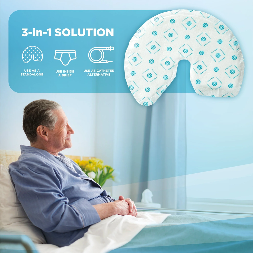 QuickChange Men's Incontinence Wrap | Maximum Absorbency | One-Size | 400 Count