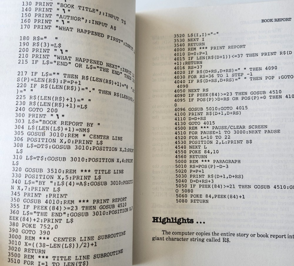 Vintage 1983 Atari In Wonderland Fred D’Ignazio Learning Games Programming Book