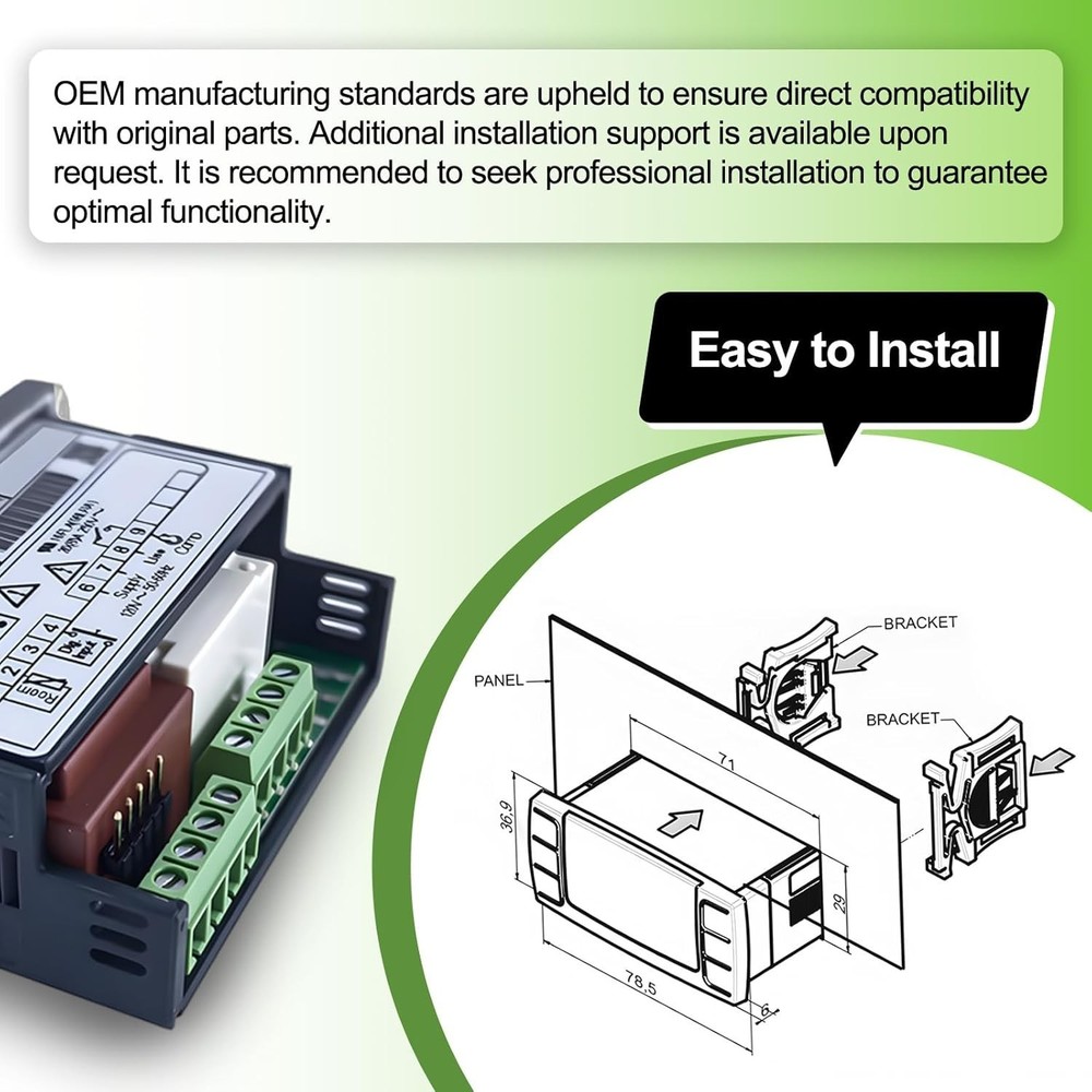 Temperature Controller XR06CX-4N1F1 for Dixell, Programmable Digital Thermostat
