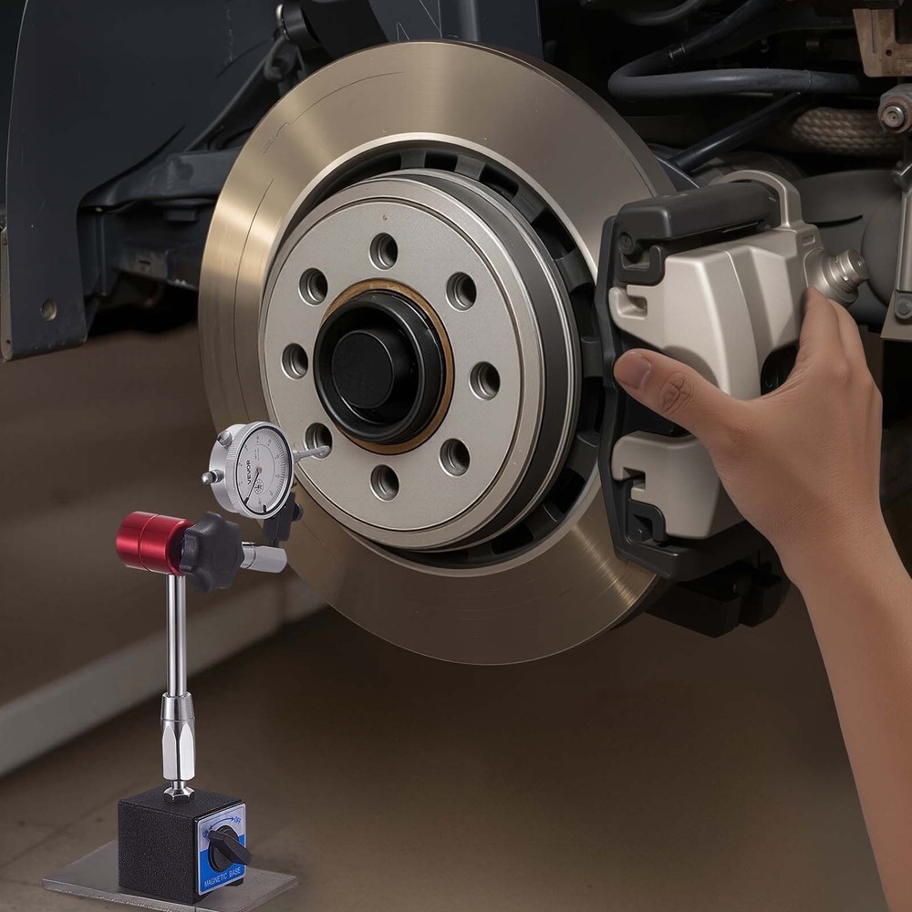 Dial Test Indicator .001" Accuracy with Magnetic Base - 0-1" Range Gauge