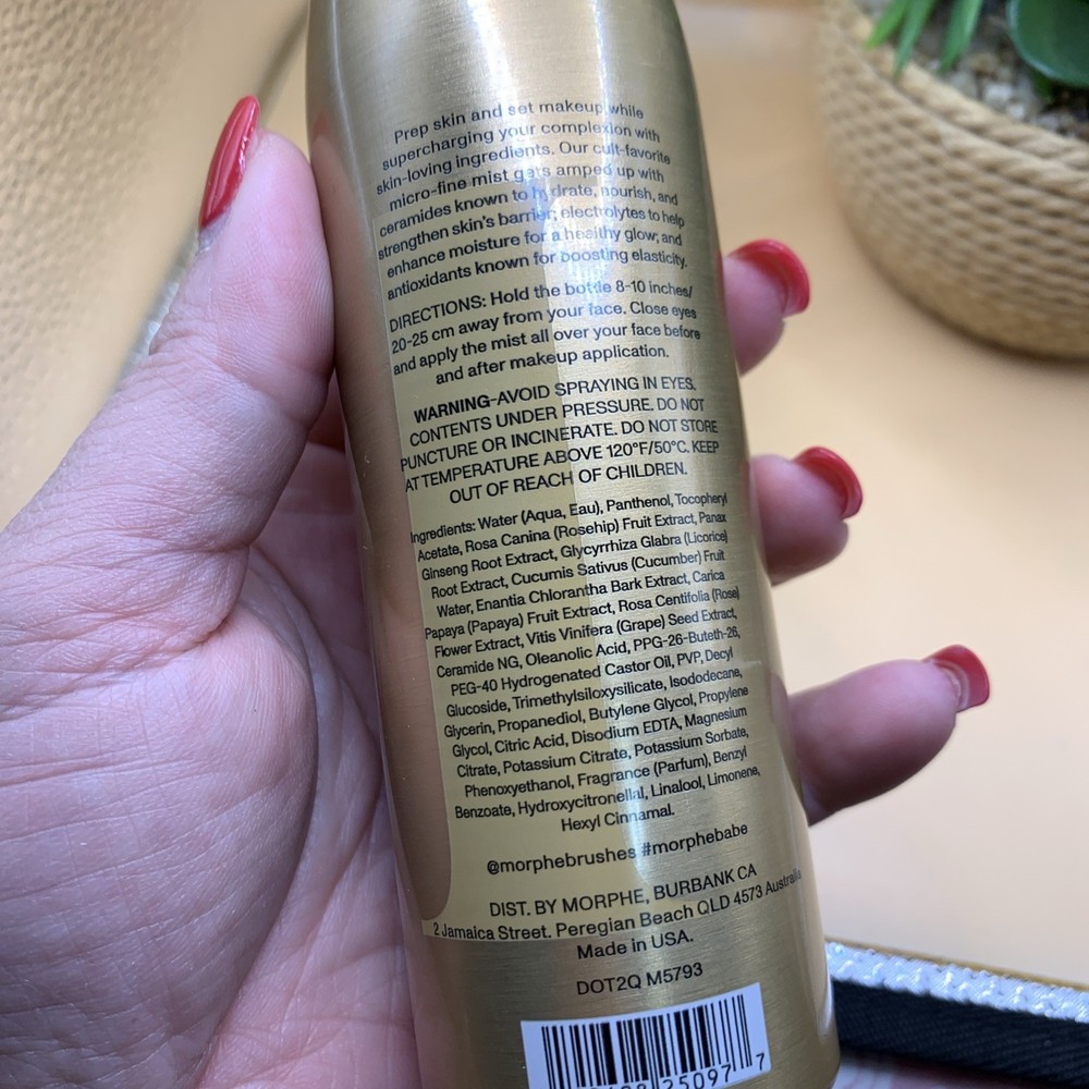 Morphe Continuous Prep & Set Mist+ with Ceramides NEW 2.8 oz