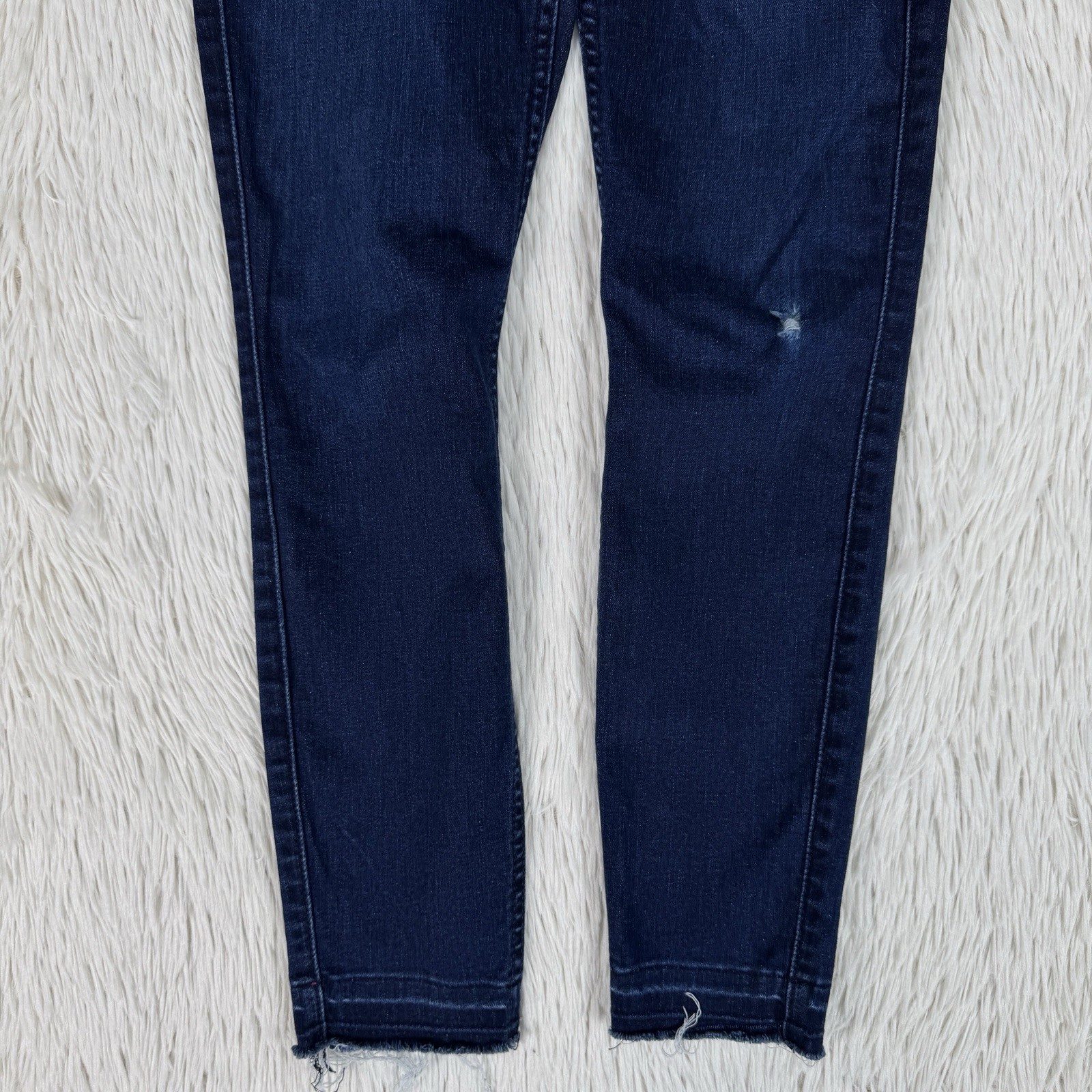7 For All Mankind Gwenevere Dark Wash High Waist Ankle Denim Jeans Women's 26