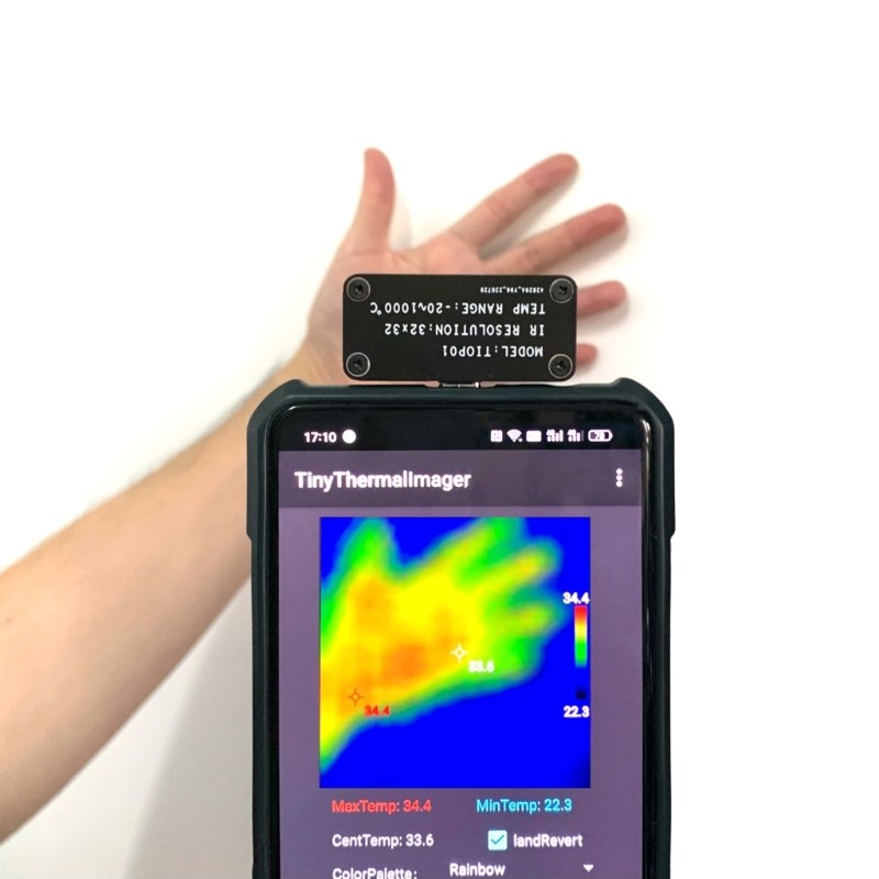 Handy Smartphone Thermal Imaging Device Versatile Temperature Scanner for Mobile