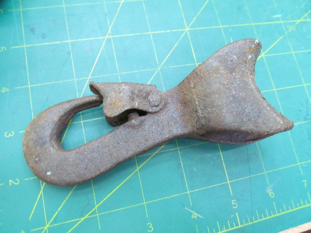 Vintage Line Clip Spring Hook Rope Cable Clamp Rustic