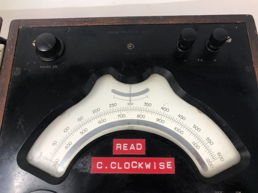 Antique Pyrometer LEWIS ENGINEERING CO. Model 14PO w/instructions, box ~ WORKS!