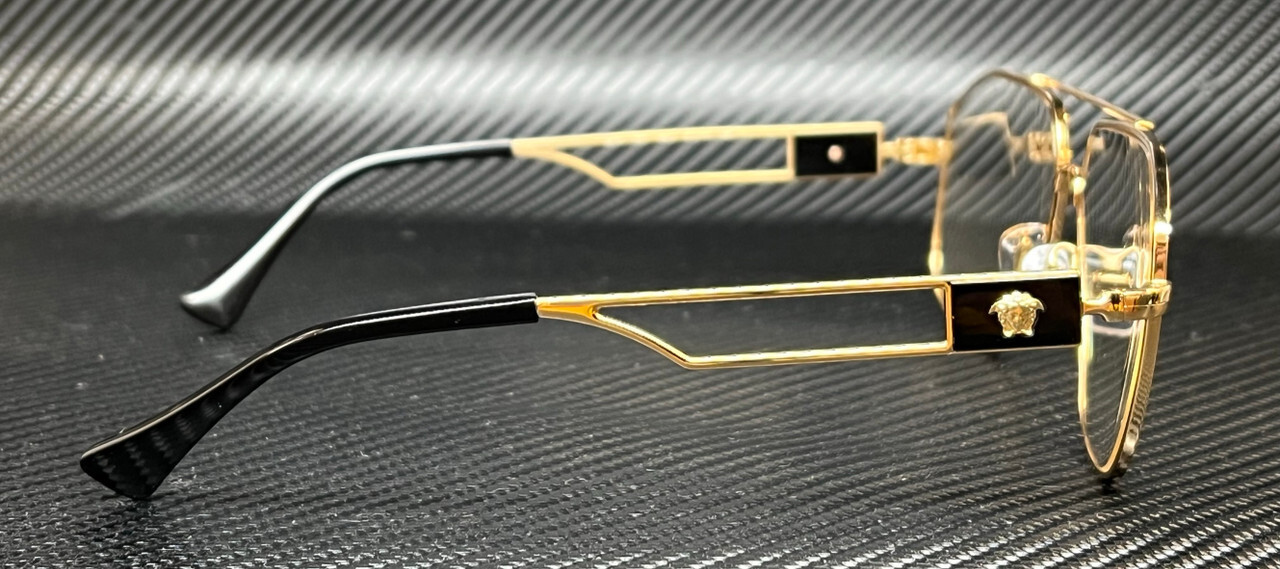 VERSACE VE1287 1002 Shiny Gold Men's 57 mm Eyeglasses