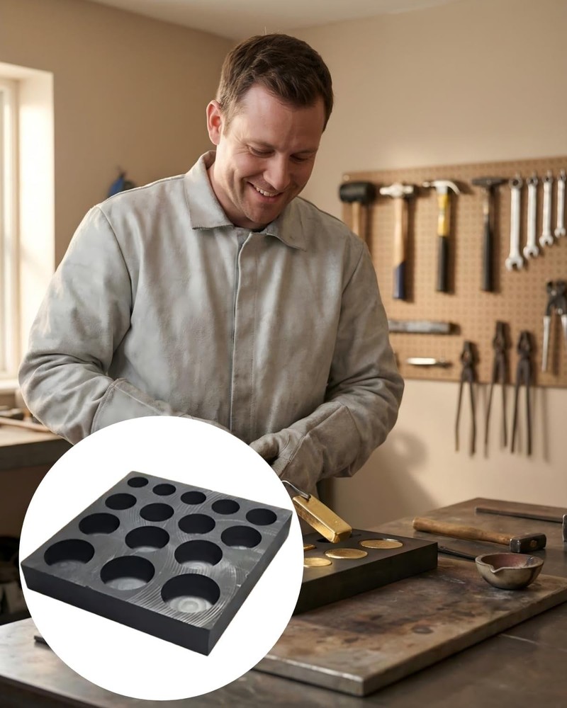 High Thermal Stability Graphite Mold for Casting Gold, Silver, and Copper Ingots
