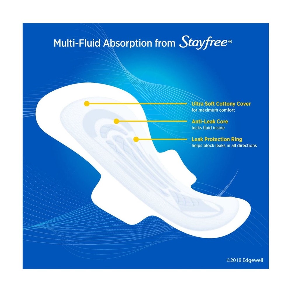 Thin Overnight Pads With Wings, 40 Ct, Multi-Fluid Absorption