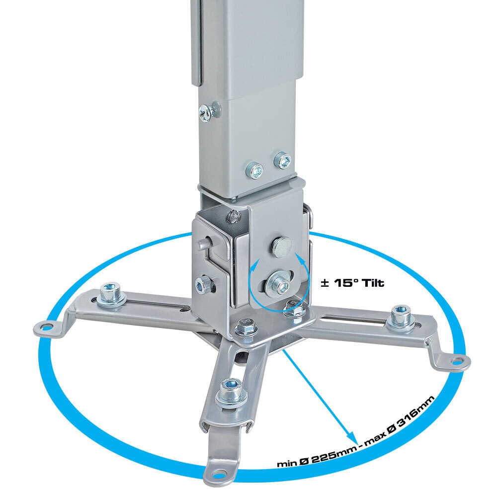 Adjustable Projector Bracket Ceiling Mount Extendable Length Tilt Universal Type