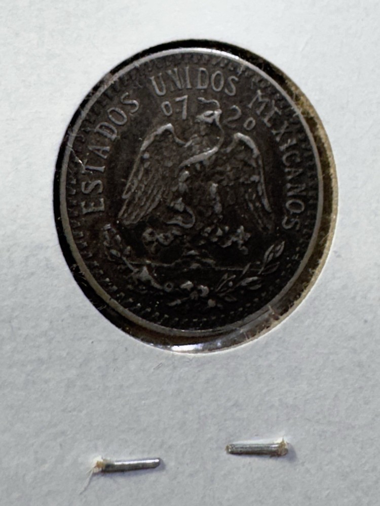 1941 Mexico 20 Centavos Silver Coin