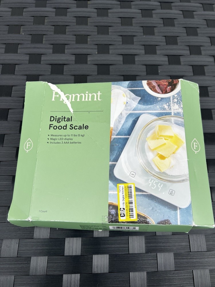 Figment Digital Food Scale Kitchen Scale with LCD Display - Never Used, Open Box