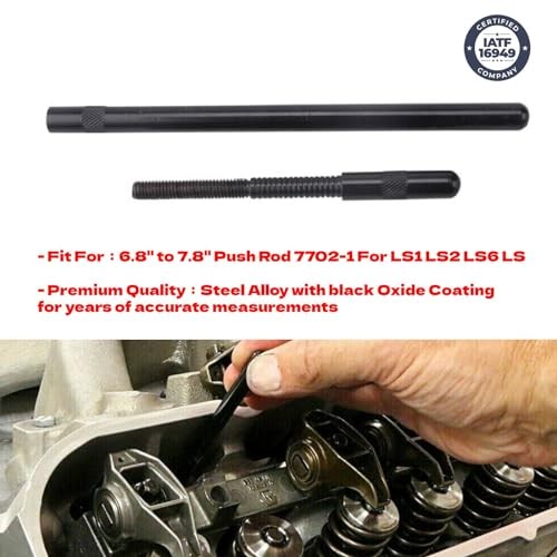 Adjustable range push rod length checker from 6.8" to 7.8" for LS engine for