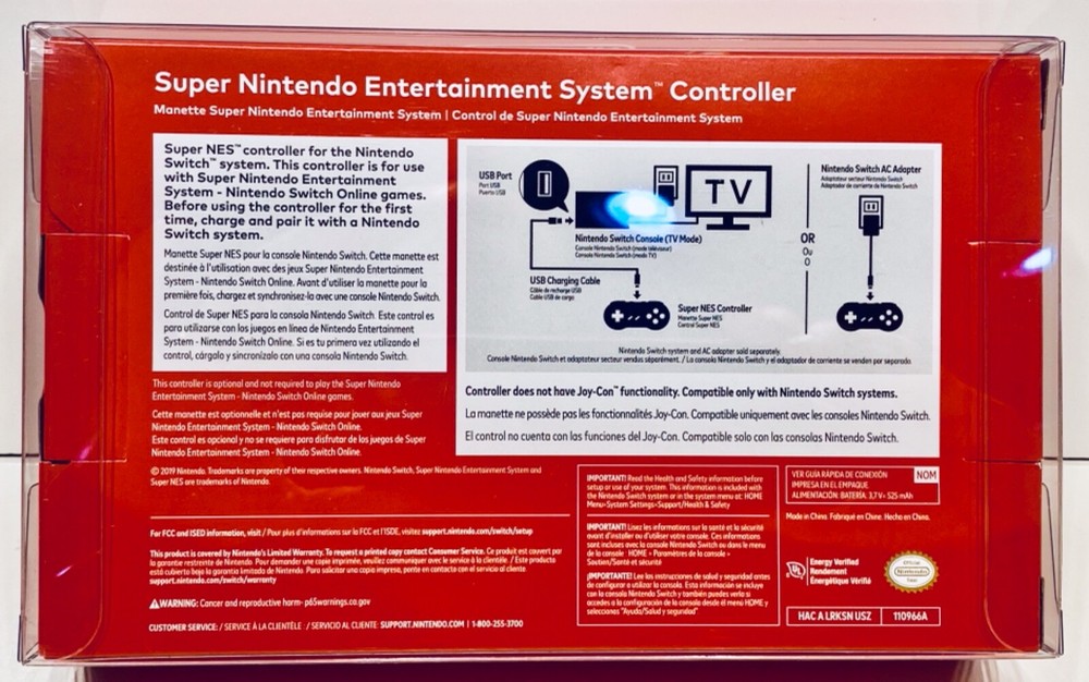 1 Box Protector for Nintendo Switch SNES ONLINE Controller boxes Display Case