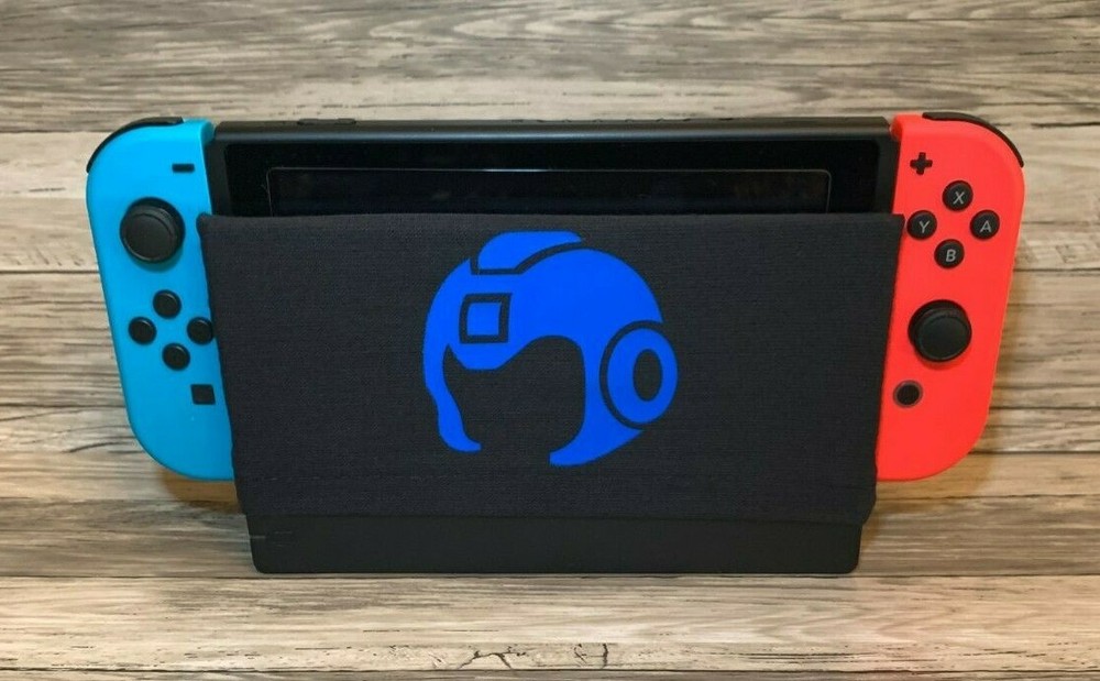 Blue Mega Man Nintendo Switch Dock Sock Cover