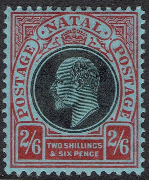 NATAL 1908 KEVII 2/6