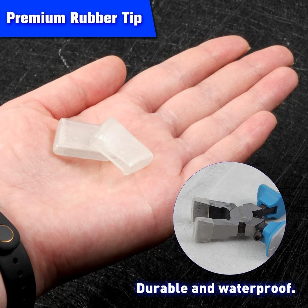 4 Pcs Rubber Replacement Tips for Glass Running Pliers - Protection