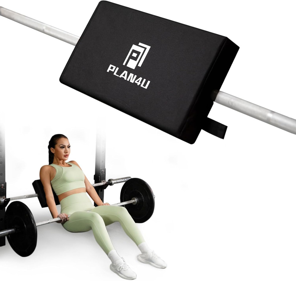 Hip Thrust Back Pad for Squat Rack & Olympic Barbell Bar, Bench Press Shoulder B