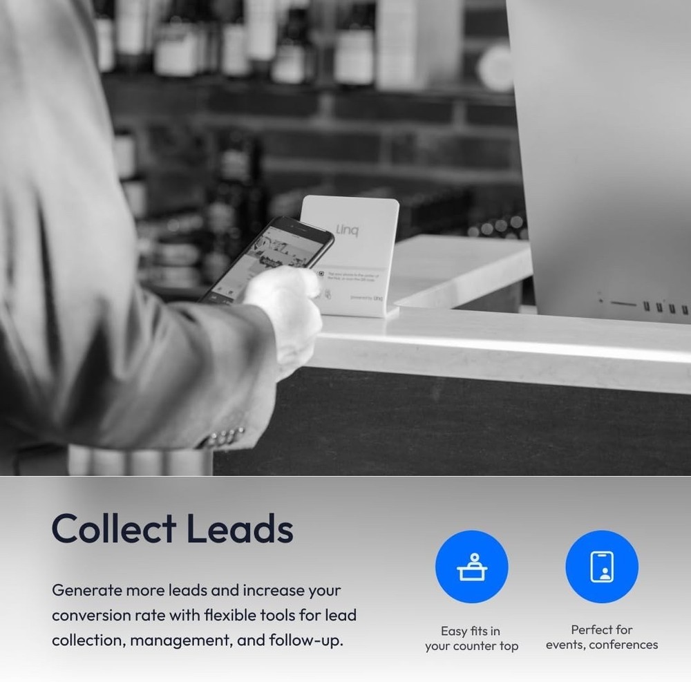 Linq Hub V2 - Smart QR and NFC Contact Point - Mini White