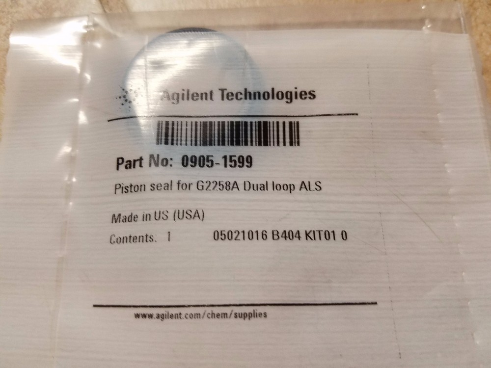 Piston seal for the G2258A Dual Loop Autosampler