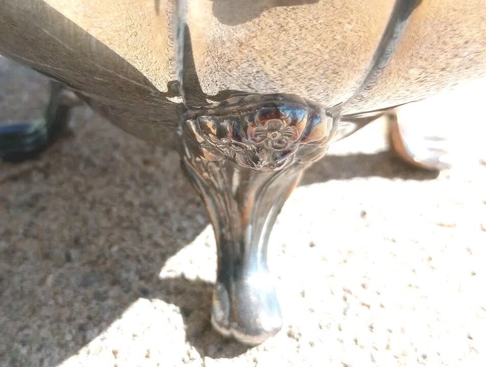 antique silver plated teapot