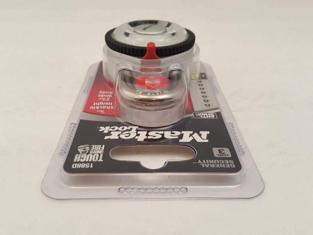 Master Lock Wide Magnification Combination Dial Padlock | Silver | Lvl 3 | 1588D