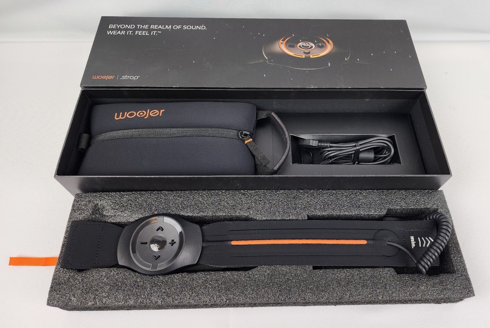 Woojer STRAP - Original 2017 Launch Model, Black, Haptic Vibration