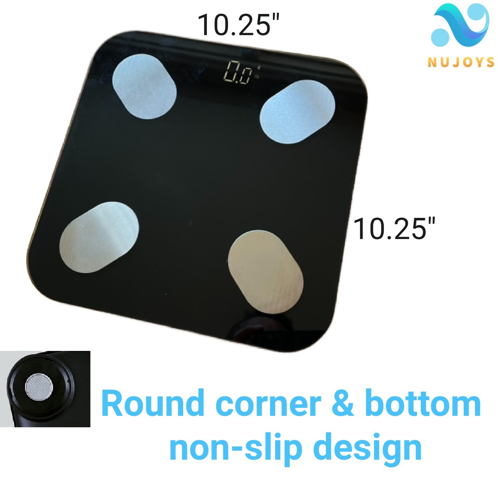 Smart Bluetooth Fitness Scale with phone app tracks Full Body data BMR BFR BMI