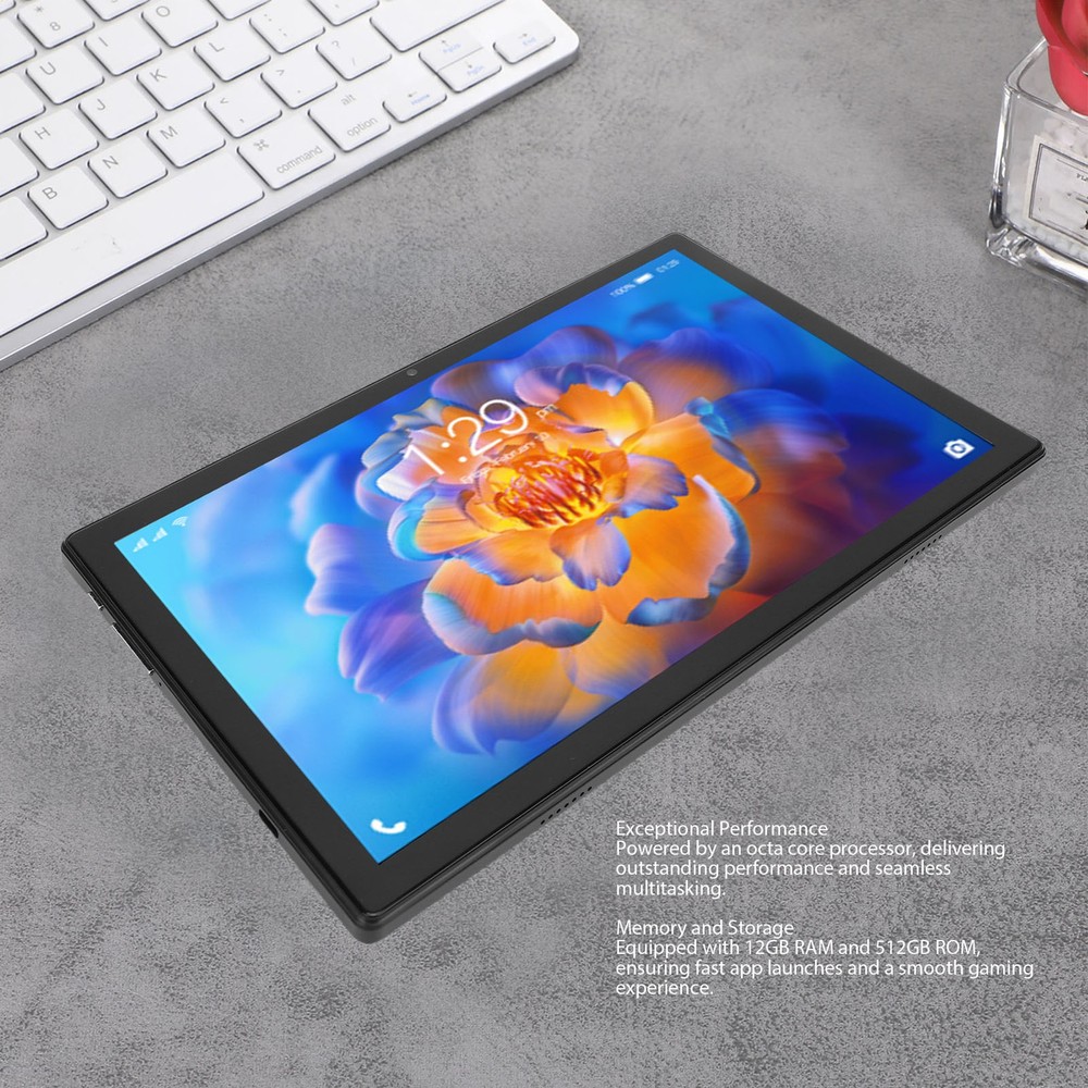 12GB RAM Android Tablet - High-Resolution Display 8000mAh Battery, Fast Charging