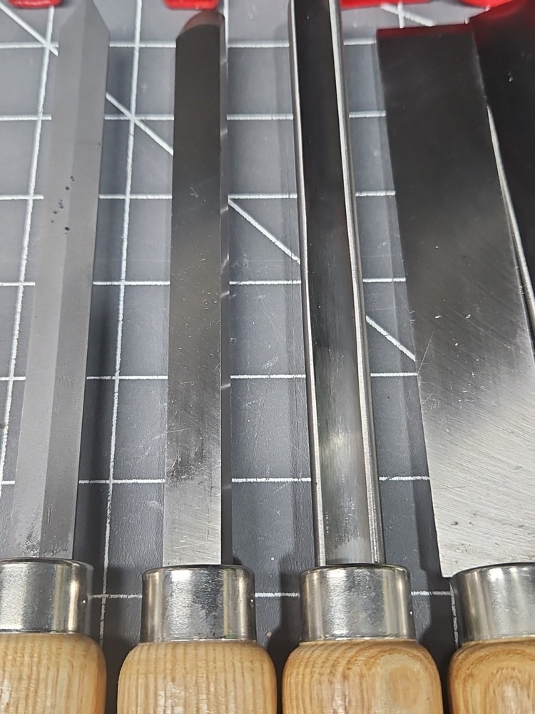 6 Shop Smith Woodturning Tools Chisel Skew Gouges Parting Round Nose (B)